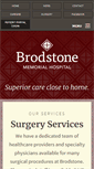 Mobile Screenshot of brodstonehospital.org